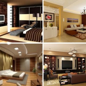 Design interior in a modern apartment